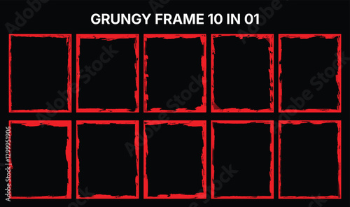 Hand Drawn Vintage Grunge Frame Overlay, Ink Brush Strokes, Black Paint, Invitation, Coupon, Book Cover, Gift Card, Banner halftone Overlay Abstract Border Design.