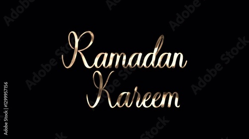 Elegant Ramadan Kareen Text Animation Bundle