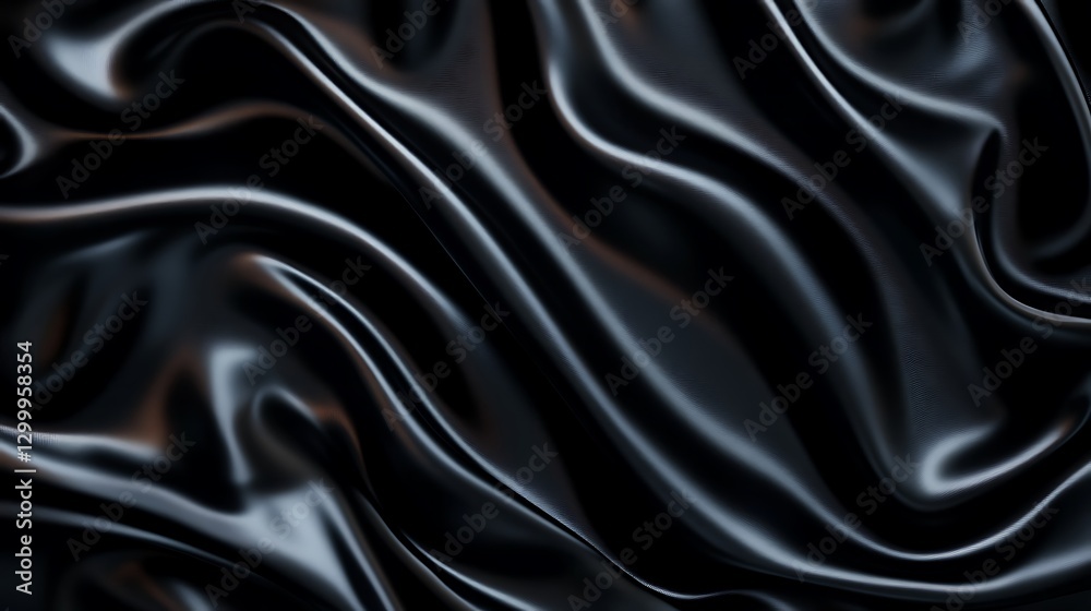 Dark Elegant Draped Silk Fabric Texture Background Dark Elegant Draped Silk Fabric Texture Background