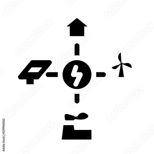 smart energy grid icon