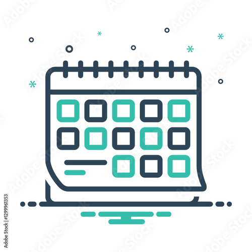 Mix icon for year