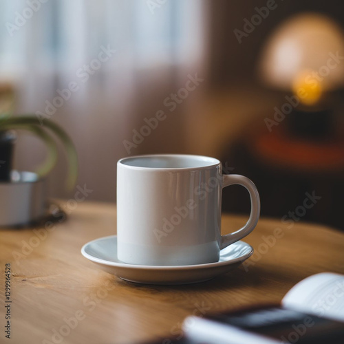 Glossy Ceramic Mug Mockup for High-End Branding.