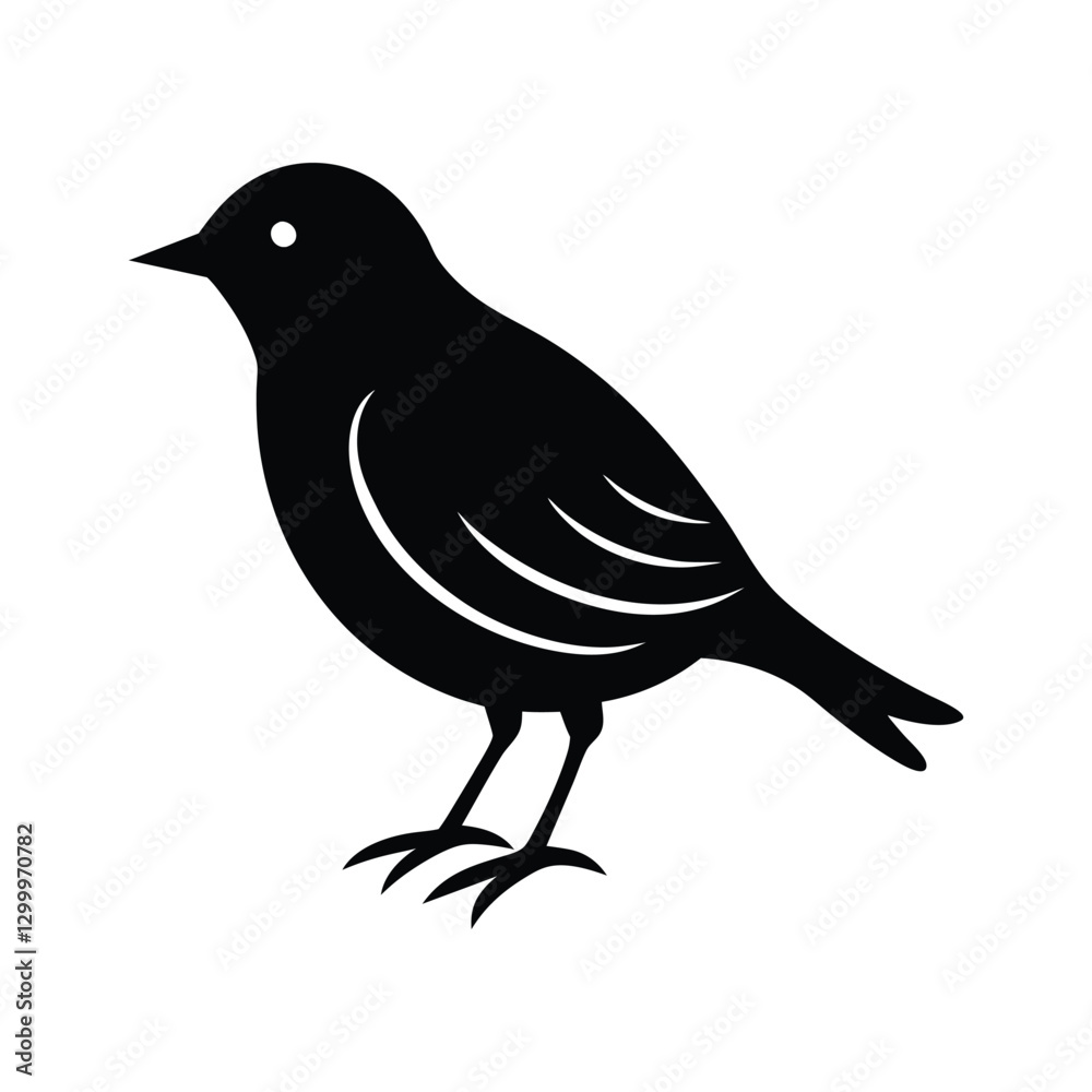 Obraz premium bird silhouette isolated on white background