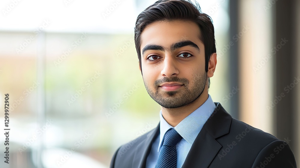 Focused young businessman in formal attire, embodying determination and professionalism. Focused young businessman in formal attire, embodying determination and professionalism.