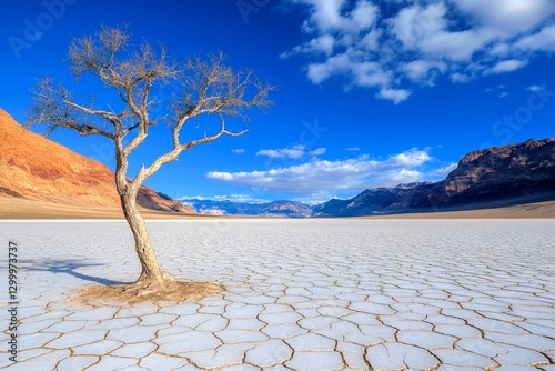 A dramatic time-lapse of climate change, showing a lush landscape turning into barren desert