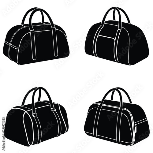 Gym Bag silhouette vector