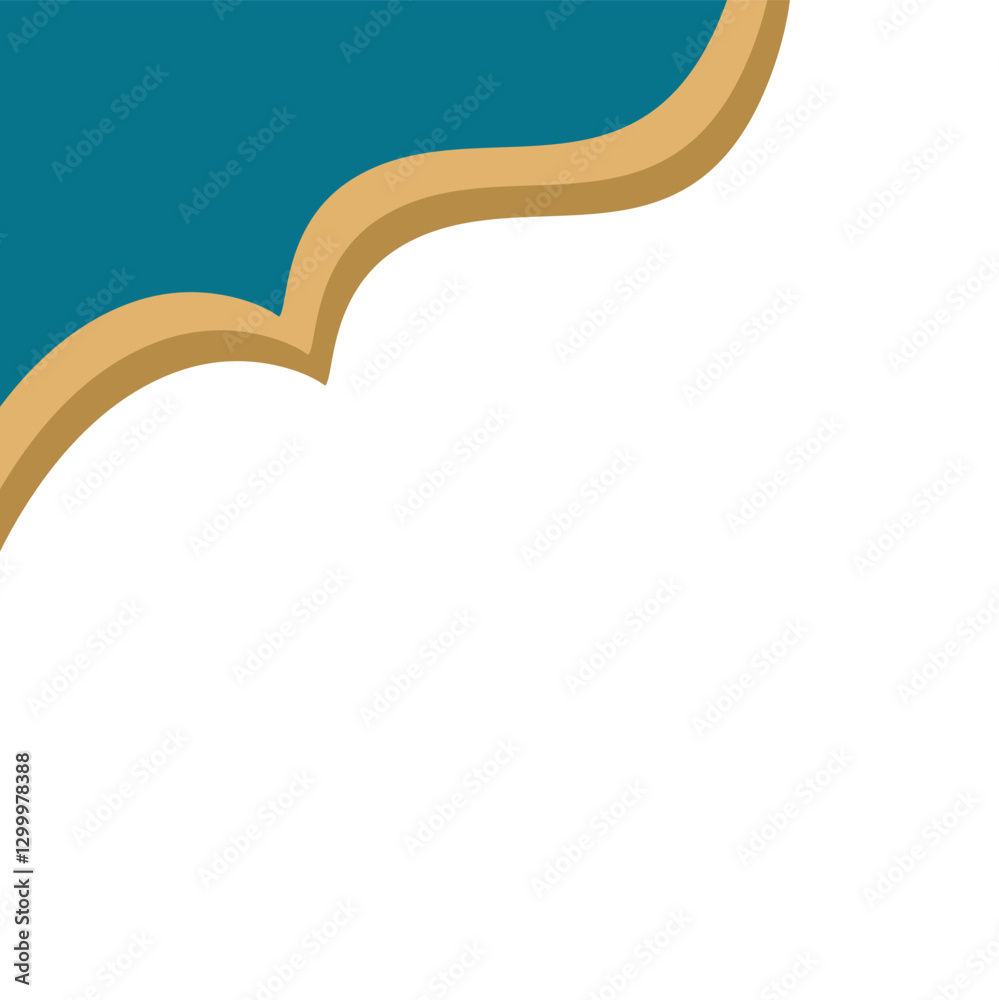 Fototapeta premium Frame arabic border 