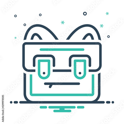 Mix icon for school bag