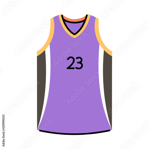 Vibrant Sports Jersey Design with Number 23