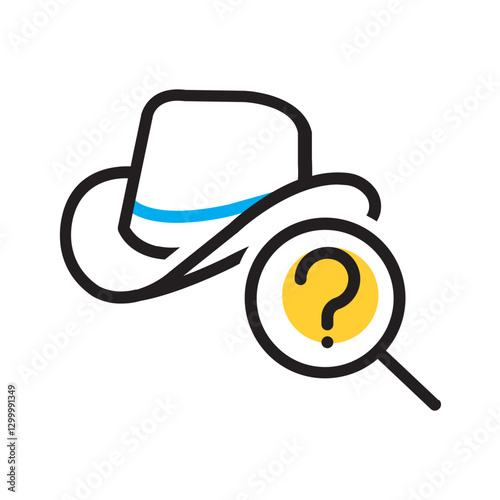 Tableau sur toile Vector multi color icon for Invetigator