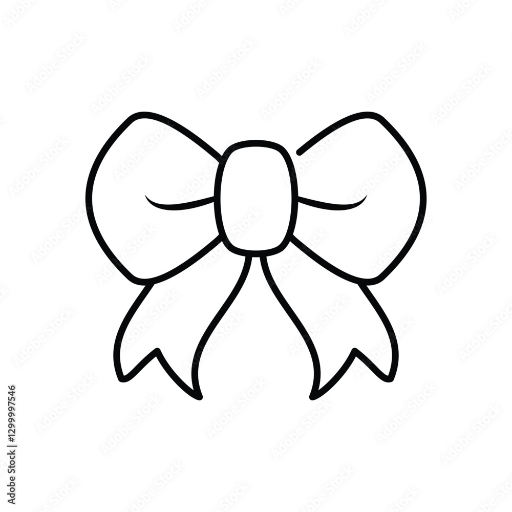 Bow Tie Icon vector stock illustration Bow Tie Icon vector stock illustration