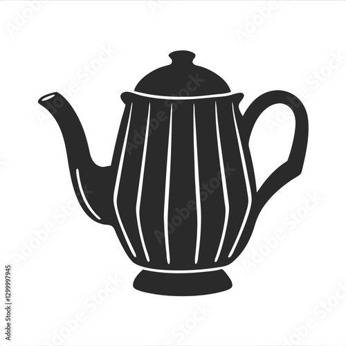 Teapot Silhouette vector illustration