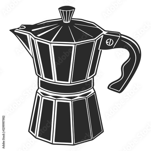 Teapot Silhouette vector illustration