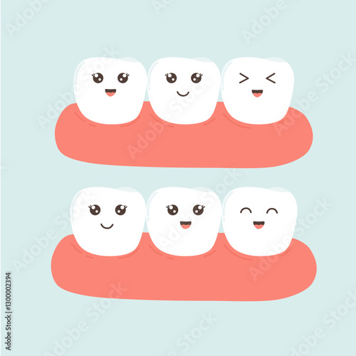 Healthy Tooth and Dental Care Illustration