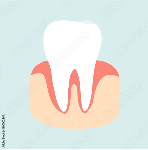 Healthy Tooth and Dental Care Illustration