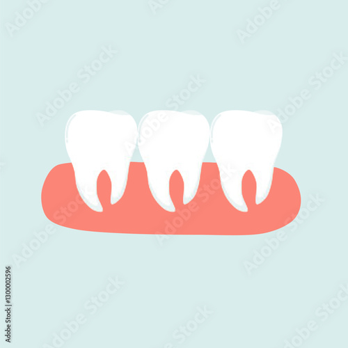 Healthy Tooth and Dental Care Illustration