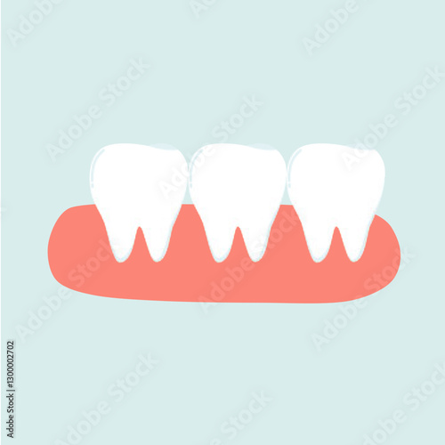 Healthy Tooth and Dental Care Illustration