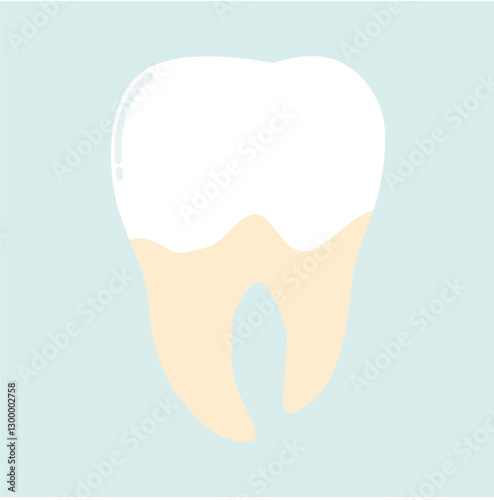 Plaque and Caries Tooth Dental Problem Illustration
