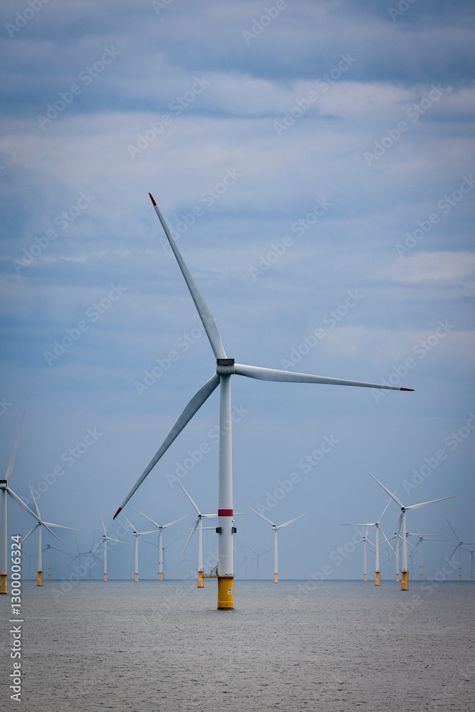 Fototapeta premium wind turbine on the horizon
