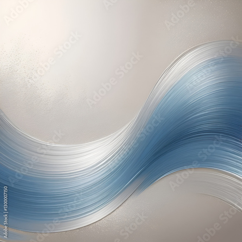 New beige blur trendy gray background, silver base layout, shiny metallic blue painting