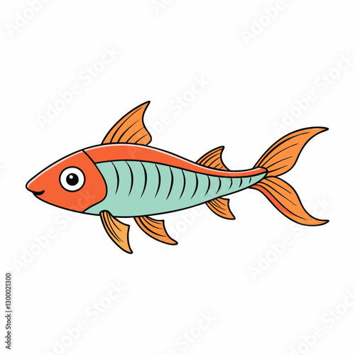fish on a white background