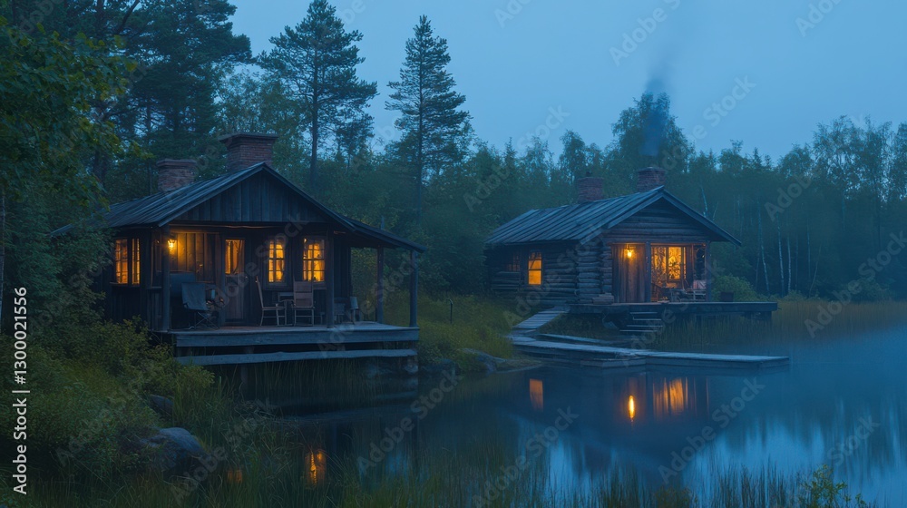 Charming Rustic Cabins by Twilight Lakeside Views Charming Rustic Cabins by Twilight Lakeside Views