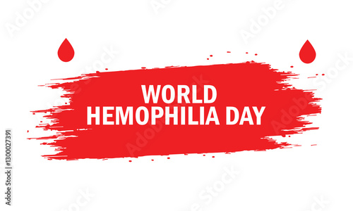 World Hemophilia Day April 17, Poster Or Banner Background.