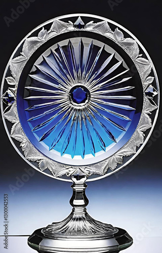 blue glass globe
