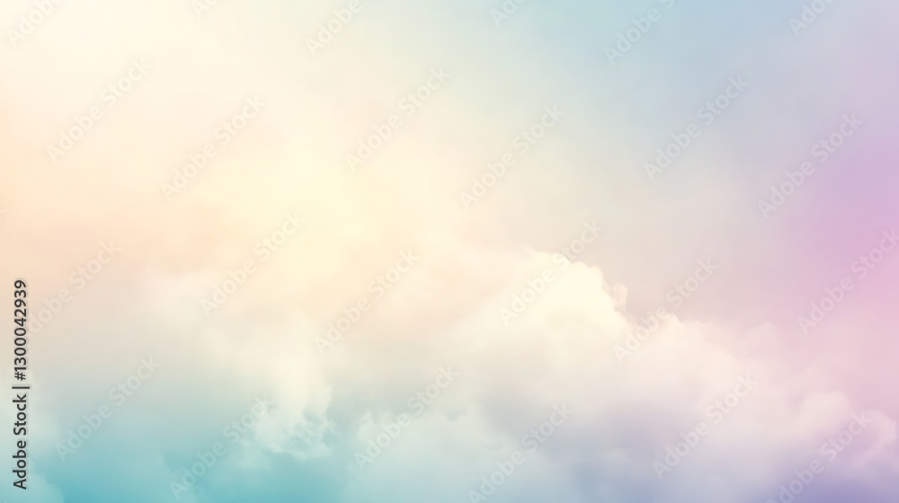 Dreamy pastel sky background with soft clouds and gradient colors for creative projects Dreamy pastel sky background with soft clouds and gradient colors for creative projects