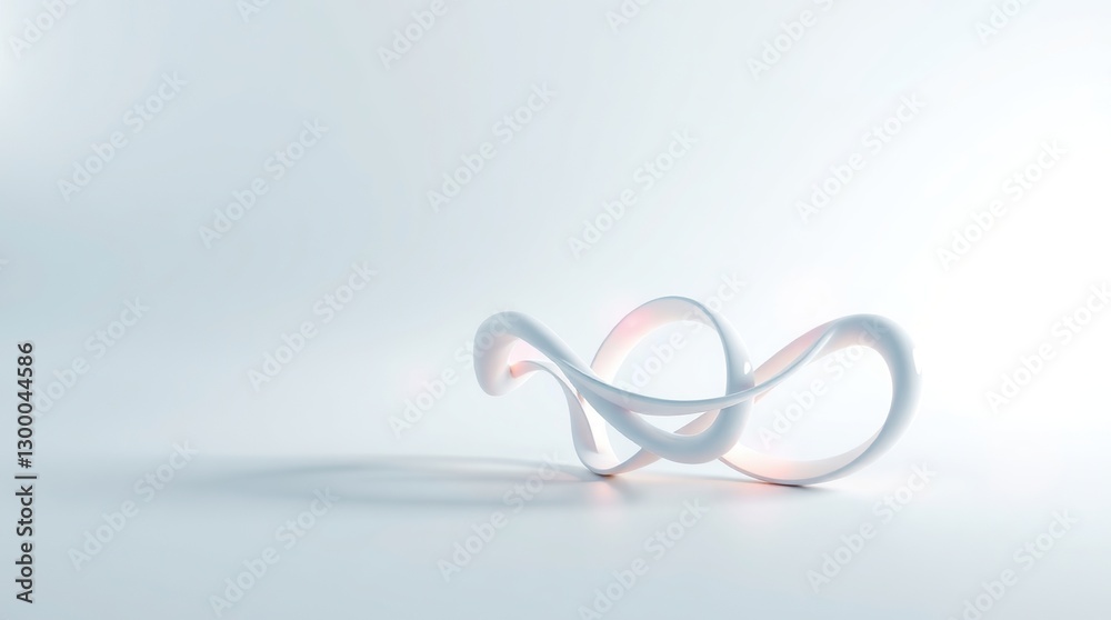 Fototapeta premium graphic design featuring a stunning abstract minimalist background with a group of intricately twisted shapes
