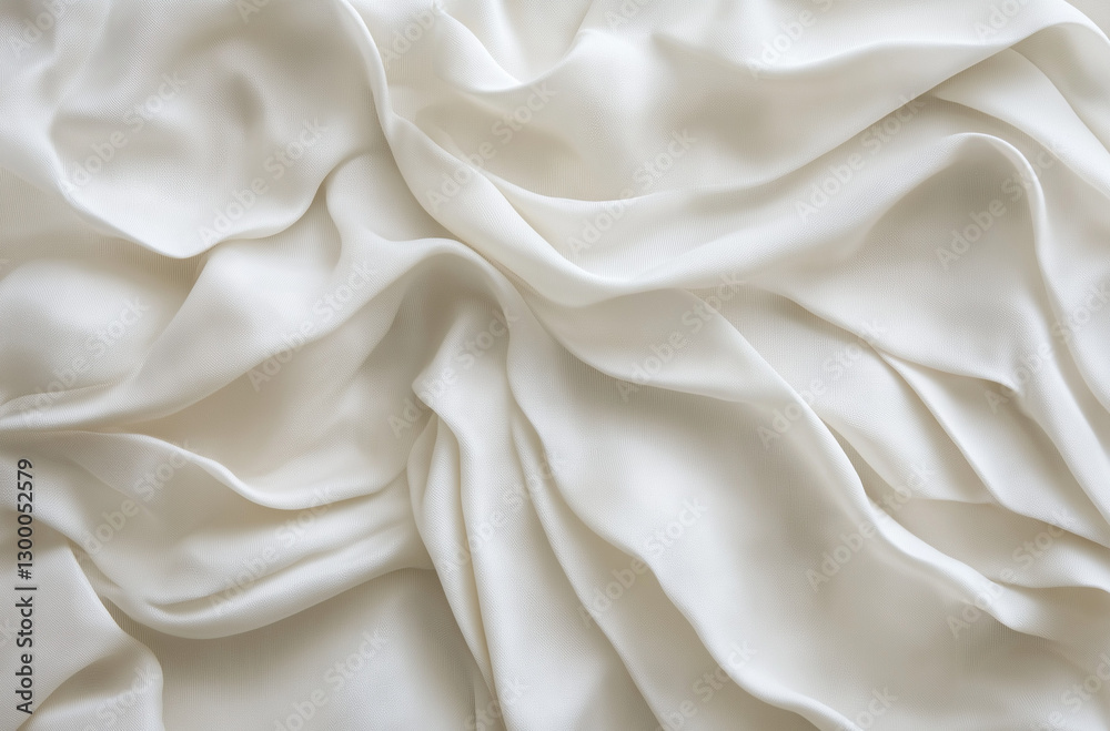 Soft White Textured Fabric Close-Up – Elegant Silky Material with Flowing Folds and Creases Creating Depth and Sophistication for Luxurious Interior and Fashion Design Inspiration Soft White Textured Fabric Close-Up – Elegant Silky Material with Flowing Folds and Creases Creating Depth and Sophistication for Luxurious Interior and Fashion Design Inspiration