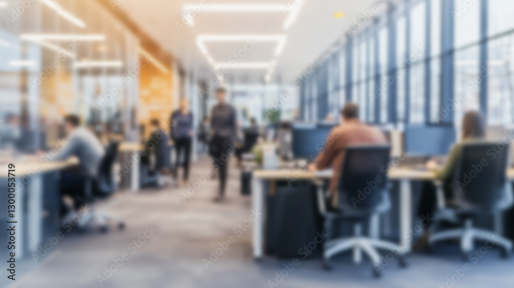 Blurred business people in space office. business concept backgrond. AI Generated Images Blurred business people in space office. business concept backgrond. AI Generated Images