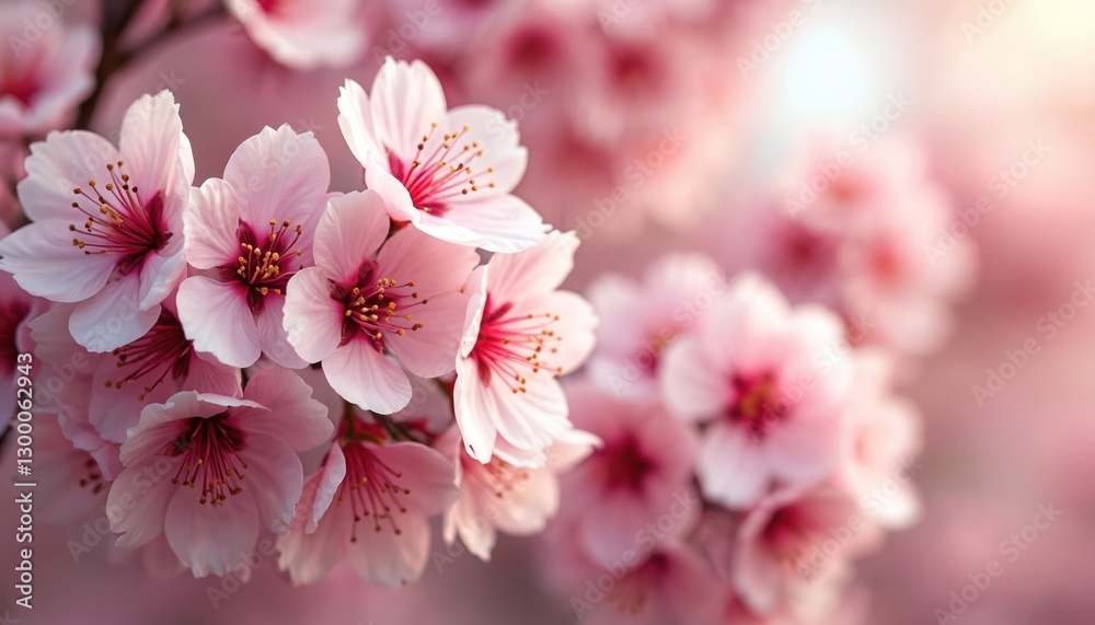 Pink sakura blossoms background. Cherry tree flowers bloom in springtime. Floral theme with delicate, soft petals. Vibrant nature, dreamy environment. Beautiful colourful blooming flora. Fragrance of Pink sakura blossoms background. Cherry tree flowers bloom in springtime. Floral theme with delicate, soft petals. Vibrant nature, dreamy environment. Beautiful colourful blooming flora. Fragrance of