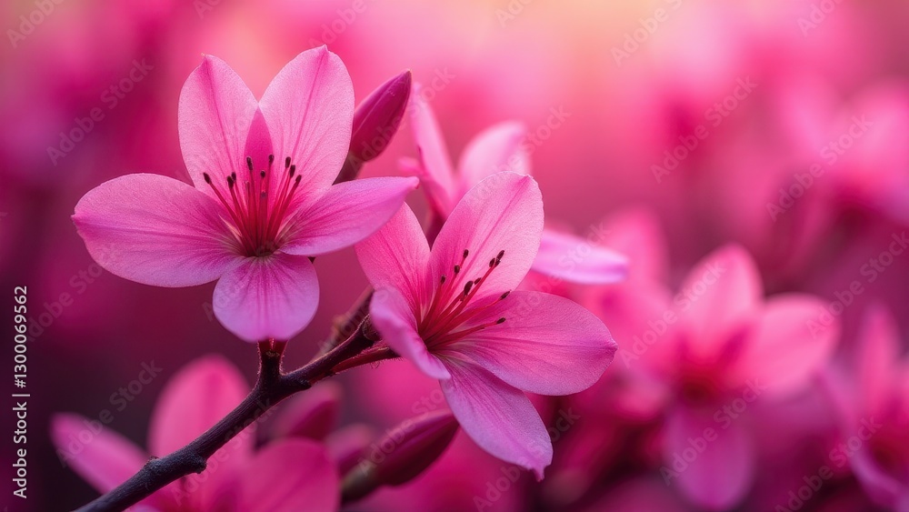 Beautiful magenta flowers in full bloom, showcasing their vibrant petals and delicate details. Beautiful magenta flowers in full bloom, showcasing their vibrant petals and delicate details.