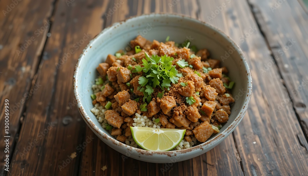 Delicious Vegan Seitan Bowl with Quinoa & Lime - Easy Recipe Delicious Vegan Seitan Bowl with Quinoa & Lime - Easy Recipe