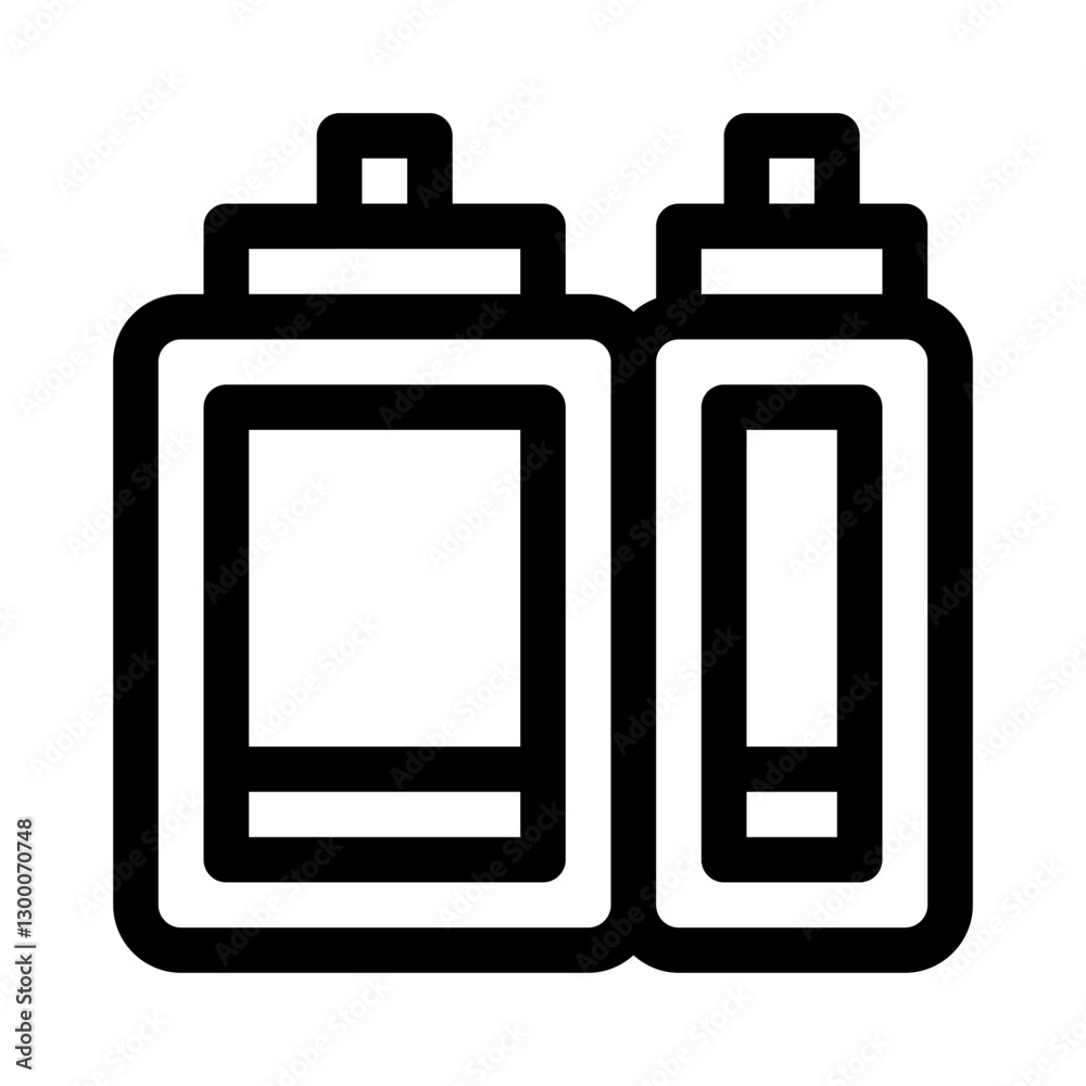 Ketchup & Mustard Bottles line icon Ketchup & Mustard Bottles line icon