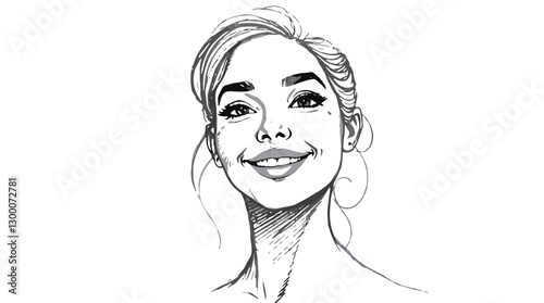 Latina Sketch Portrait