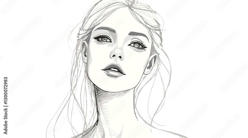 featuring delicate pencil sketch portrait featuring delicate pencil sketch portrait