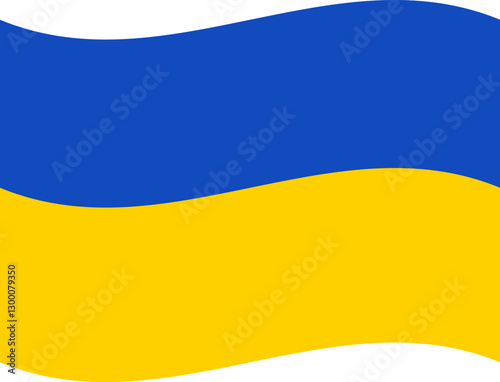 Ukraine waving flag illustrator of national  icon
