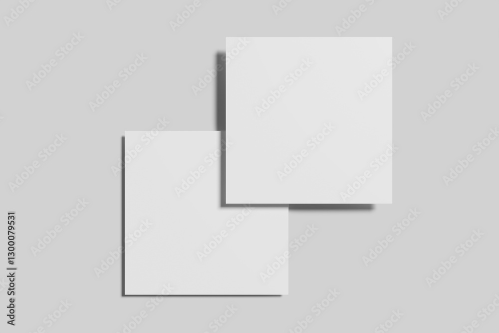 Square Flyer Blank Mockup Square Flyer Blank Mockup