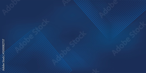 Dark blue background. Modern lines curves abstract presentation background. Luxury paper cut background
