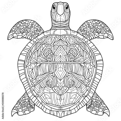 vector illustration of turtle