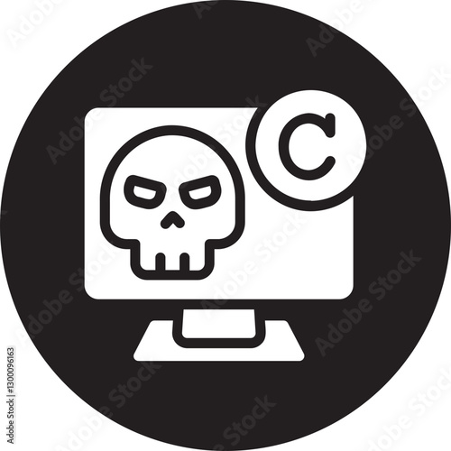 piracy glyph icon