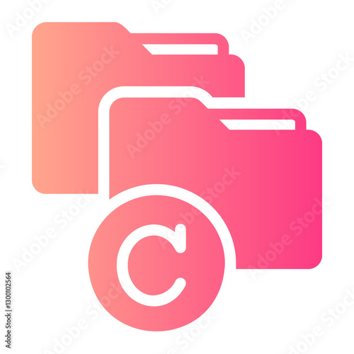 plagiarism gradient icon