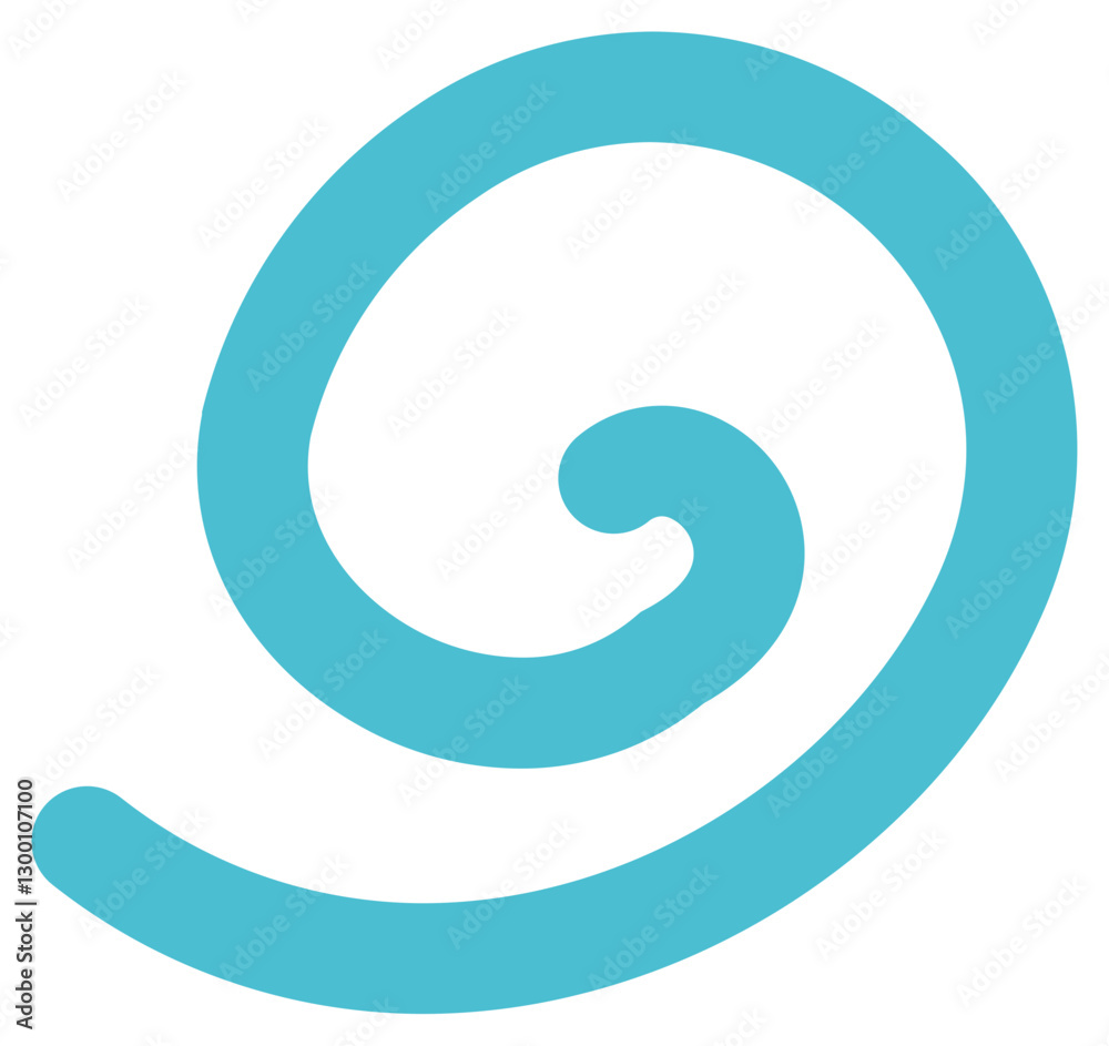Fototapeta premium Blue spiral symbol