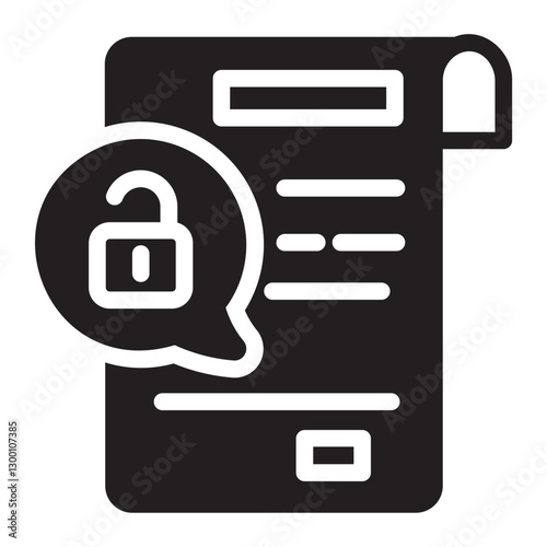 permission glyph icon