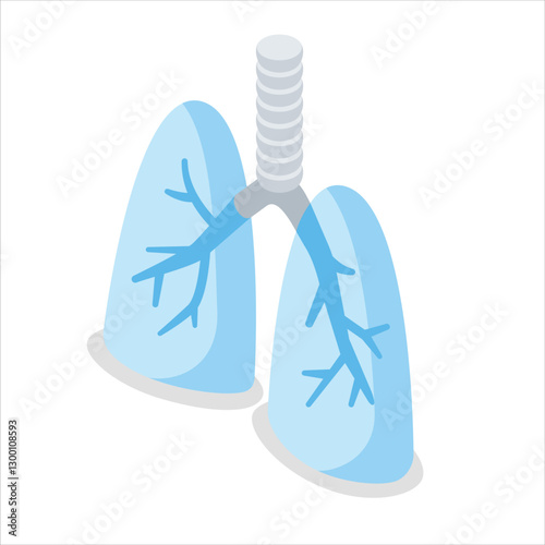 human lungs vector design illustration