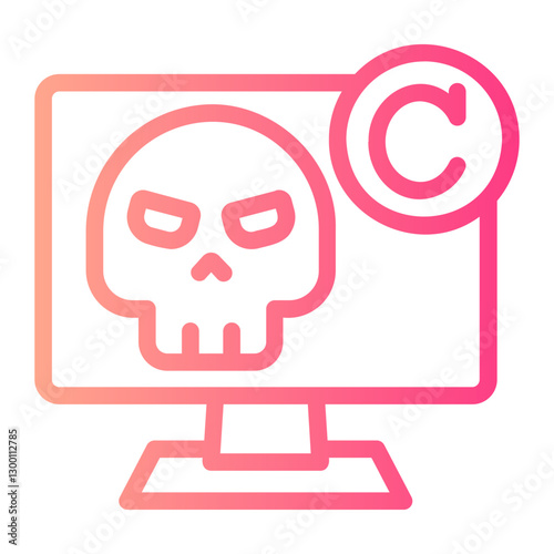 piracy gradient icon