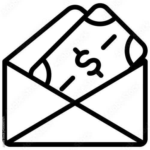 Budgeting Outline Icon