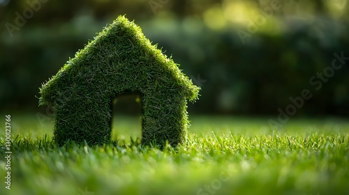 Eco-Friendly , Green grass house
